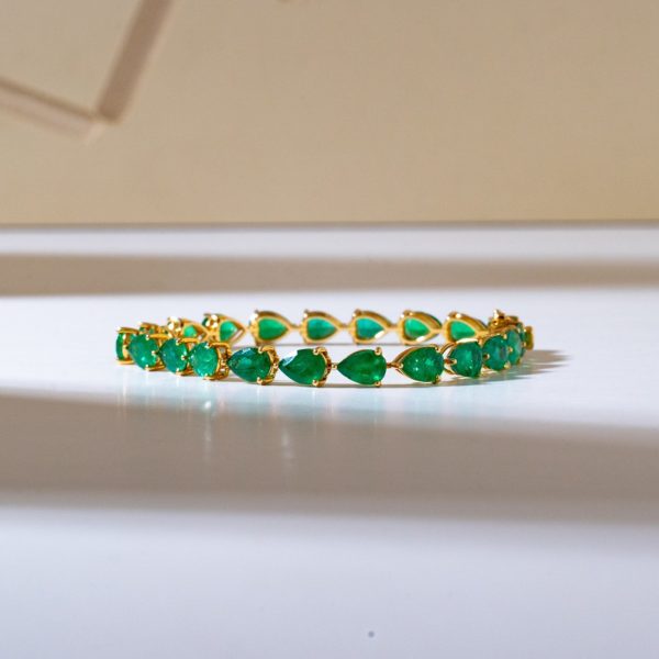Emerald tennis bracelet