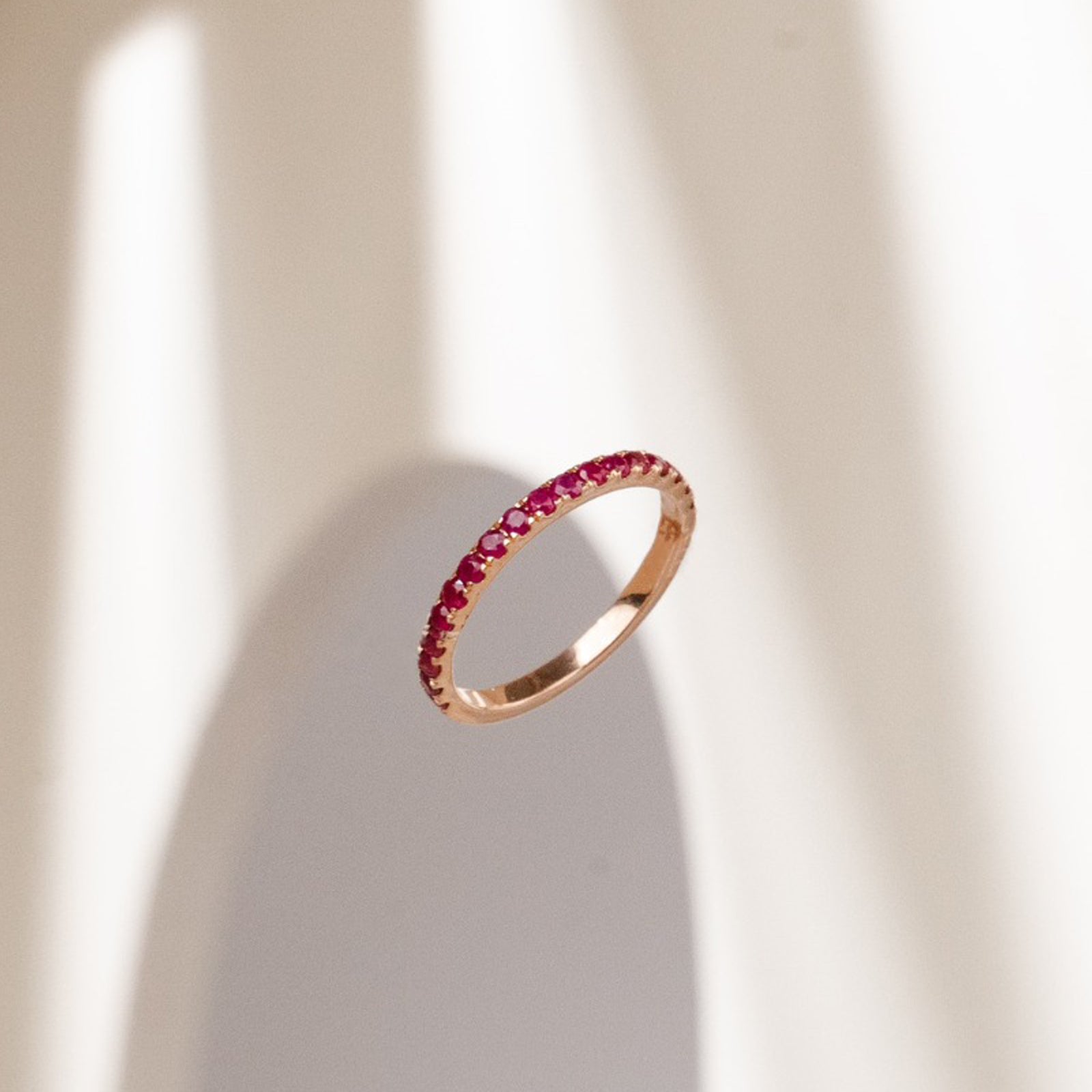 Ruby pinky ring