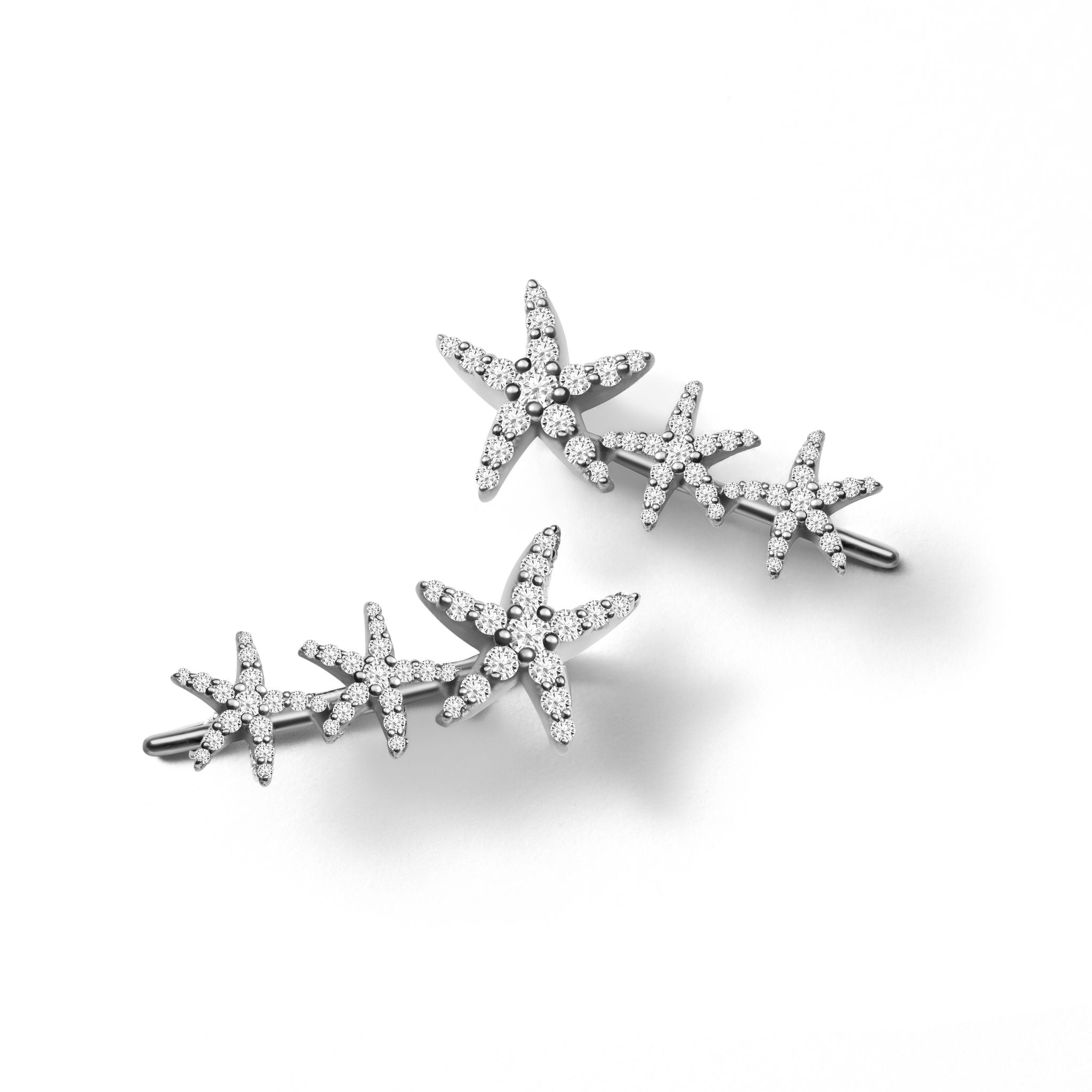 Star climber earrings